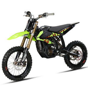 surron hyperbee Green and black dirt bike on a white background