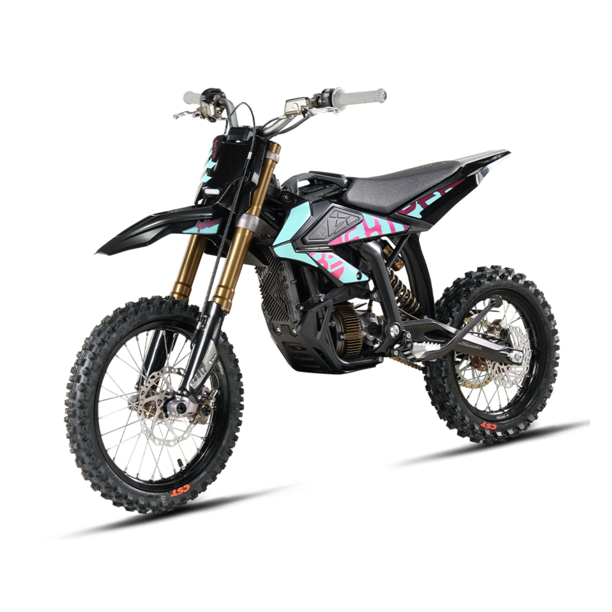 surronhyperbee 2025 Motorcycle with colorful design on a white background