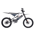 White electric bike with black accents on a transparent background