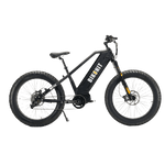 Black electric bike with 'BIKONIT' branding on a transparent background