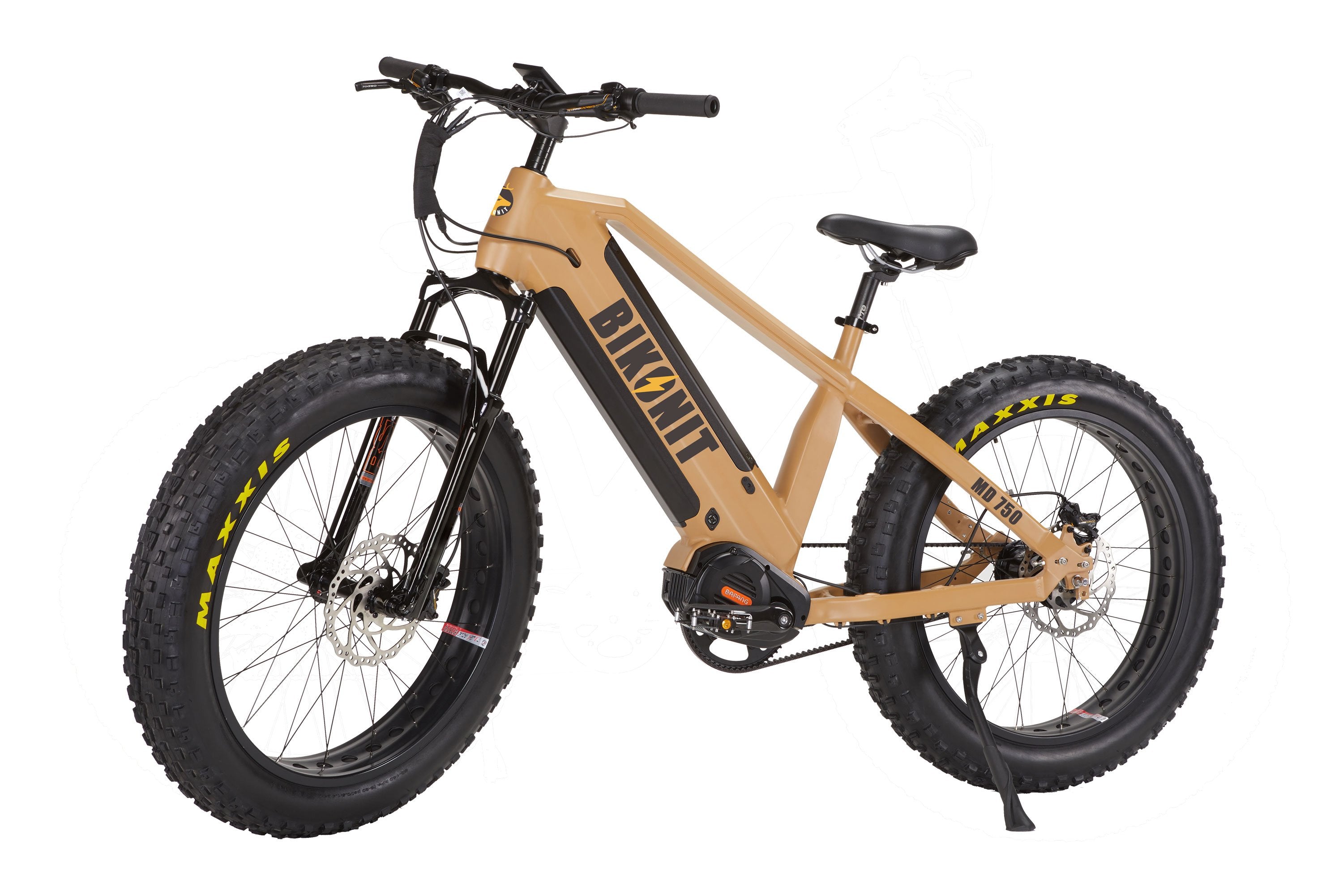 Bikonit MD750 all terrain hunting fishing powerful fat tire out door exploring RV camping Bafang Ultra mid drive air suspension quietkat rambo rouge ride surface Leili belt drive ebike